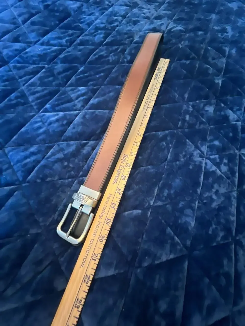 Genuine Dickies Men's Two-In-One Reversible Tan to Black Double Stitch Belt